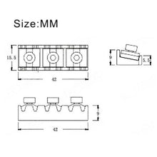 Load image into Gallery viewer, Guitar Locking Nut / String Lock | 1 pcs | Size: 42.2 mm | Includes: Allen Wrench | Gold, Black or Chrome - Gigbagger
