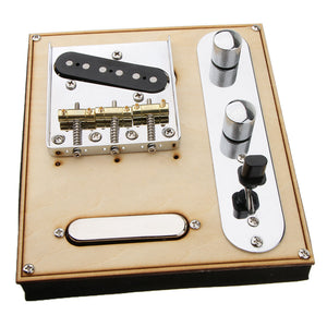 Guitar Neck and Bridge Pickup Plate Set | 85.5 x 77 x 10.5mm | for Tele-Style Electric Guitar - Gigbagger