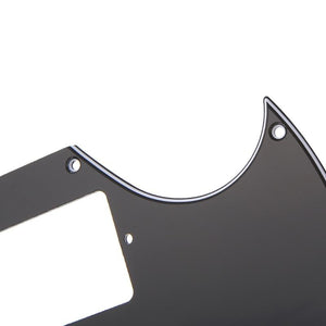 Guitar Pickguard | Black | Full Face Pickguard Scratch Plate for SG-Style Guitar - Gigbagger