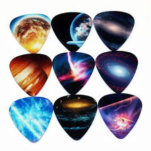 Load image into Gallery viewer, Guitar Picks | 10 Picks | Mixed Set | 3 Thickness Options | Colorful Universe/Planetary Guitar Picks - Gigbagger
