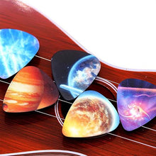 Load image into Gallery viewer, Guitar Picks | 10 Picks | Mixed Set | 3 Thickness Options | Colorful Universe/Planetary Guitar Picks - Gigbagger
