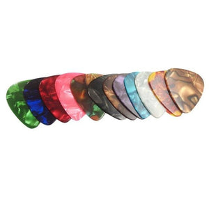 Guitar Picks | 12 Pack | Acrylic | Variety of Colors and Thickness - Gigbagger