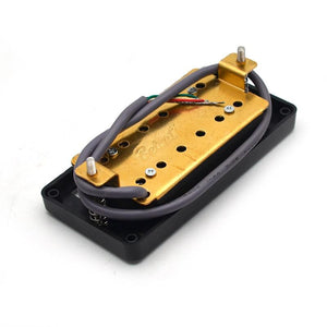 Zebra Humbucker Pickups | Set of 2 | 50/52mm | Double Coil | Includes Black Install Frame - Gigbagger