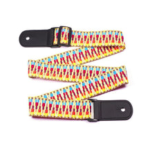 Load image into Gallery viewer, Guitar Strap | Colorful Adjustable Ukulele Guitar Strap with Leather Ends - Gigbagger

