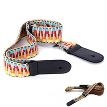 Load image into Gallery viewer, Guitar Strap | Colorful Adjustable Ukulele Guitar Strap with Leather Ends - Gigbagger
