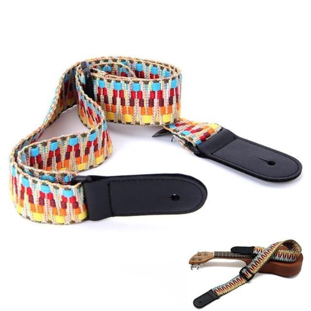 Guitar Strap | Colorful Adjustable Ukulele Guitar Strap with Leather Ends - Gigbagger