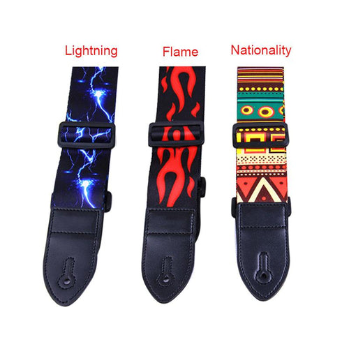 Guitar Strap | 3 Styles | Universal Adjustable Leather Guitar Strap - Gigbagger
