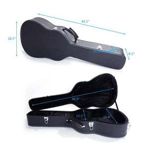 Hardshell Case | Length: 39 Inches | Flat Microgroove Pattern | Classical Guitar Case - Gigbagger