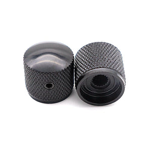 Metal Control Knobs | Black | Set of 4 | For Tele-Style and ST-Style Electric Guitar - Gigbagger