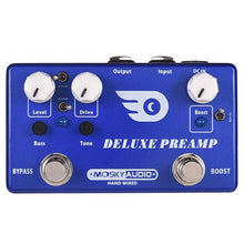 Load image into Gallery viewer, MOSKY | Deluxe Preamp 2-in-1 Boost/Classic Overdrive Effects with True Bypass - Gigbagger
