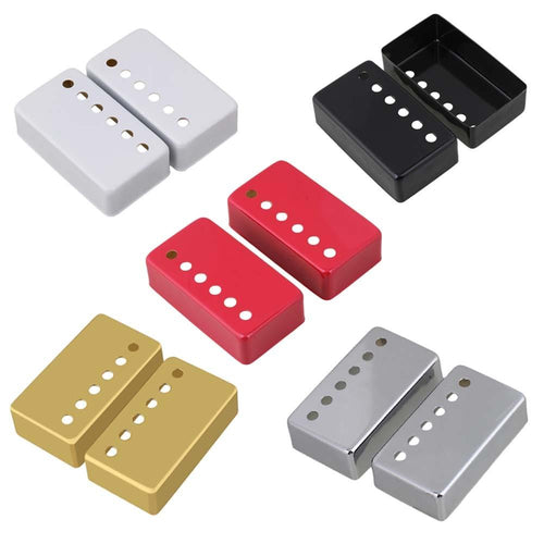 Pickup Covers | 2 Pack | 5 Styles | Metal 50/52mm Humbucker Pickup Covers for LP/SG-Style Electric Guitar - Gigbagger