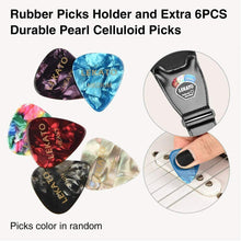 Load image into Gallery viewer, Guitar Strap with 3D Sponge Filling | 3.5 Inches Wide | Guitar Strap with 6 Guitar Picks - Charles Morgan Guitars
