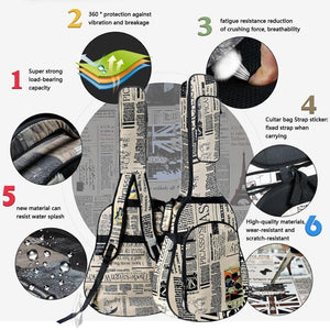 Softshell Case | 40/41 Inch | 6 Styles | Waterproof Acoustic Guitar Carrying Case and Backpack - Gigbagger