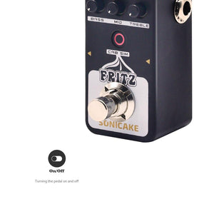 SONICAKE | QSS-10 FRITZ Digital Preamp Overdrive Crunch with 5 Retro-Style Amp Models - Gigbagger