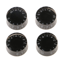 Load image into Gallery viewer, Speed Control Knobs | Set of 4 | Black | Control Knobs for LP/SG-Style Electric Guitars - Gigbagger
