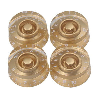 Speed Control Knobs | Set of 4 | Gold | for LP/SG-Style Electric Guitars - Gigbagger