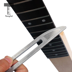 Stainless Steel Crowning File with Diamond Abrasives for Guitar Frets | Professional Luthier Tool - Gigbagger