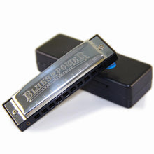 Load image into Gallery viewer, SWAN | Harmonica | Diatonic | 10 Holes | C Tone | Brass and Stainless Steel Blues Harp with Case - Gigbagger
