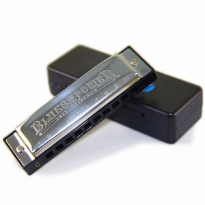 SWAN | Harmonica | Diatonic | 10 Holes | C Tone | Brass and Stainless Steel Blues Harp with Case - Gigbagger