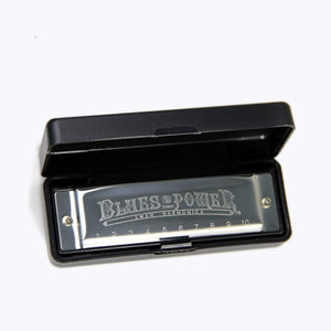 SWAN | Harmonica | Diatonic | 10 Holes | C Tone | Brass and Stainless Steel Blues Harp with Case - Gigbagger