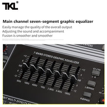 Load image into Gallery viewer, TKL | 16 Channel | 7 Segment Graphic Equalizer | Professional Audio Mixer with USB, Bluetooth, and AUX Recording - Gigbagger
